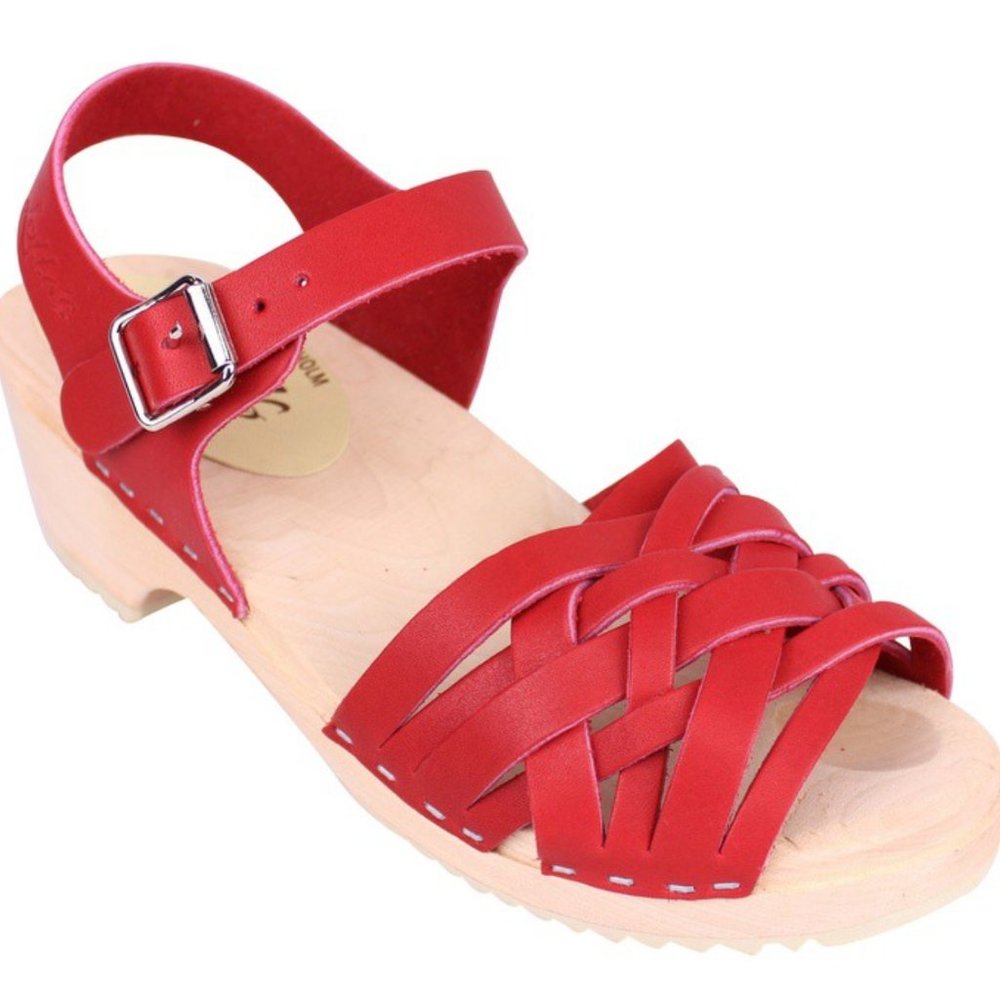 Braided Low Heel Clogs